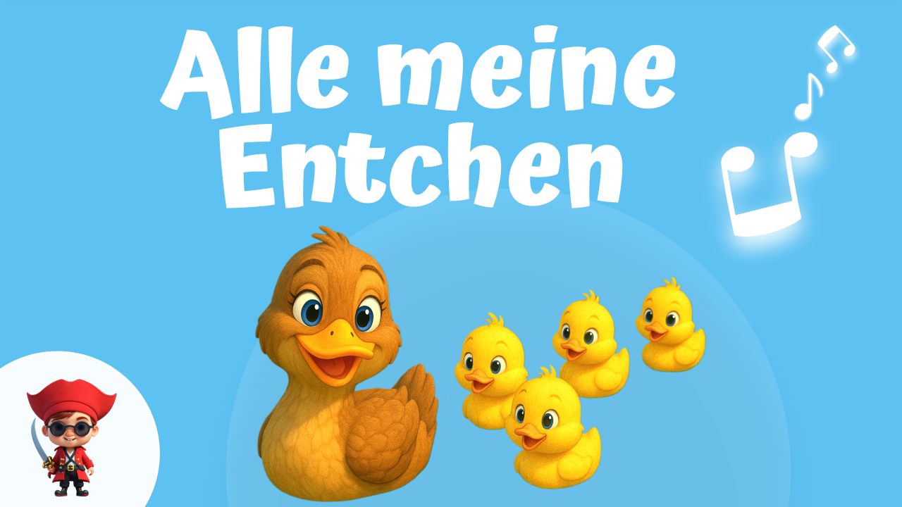 Vorschaubild zum Kinderlied Alle meine Entchen – Klassisches Kinderlied
