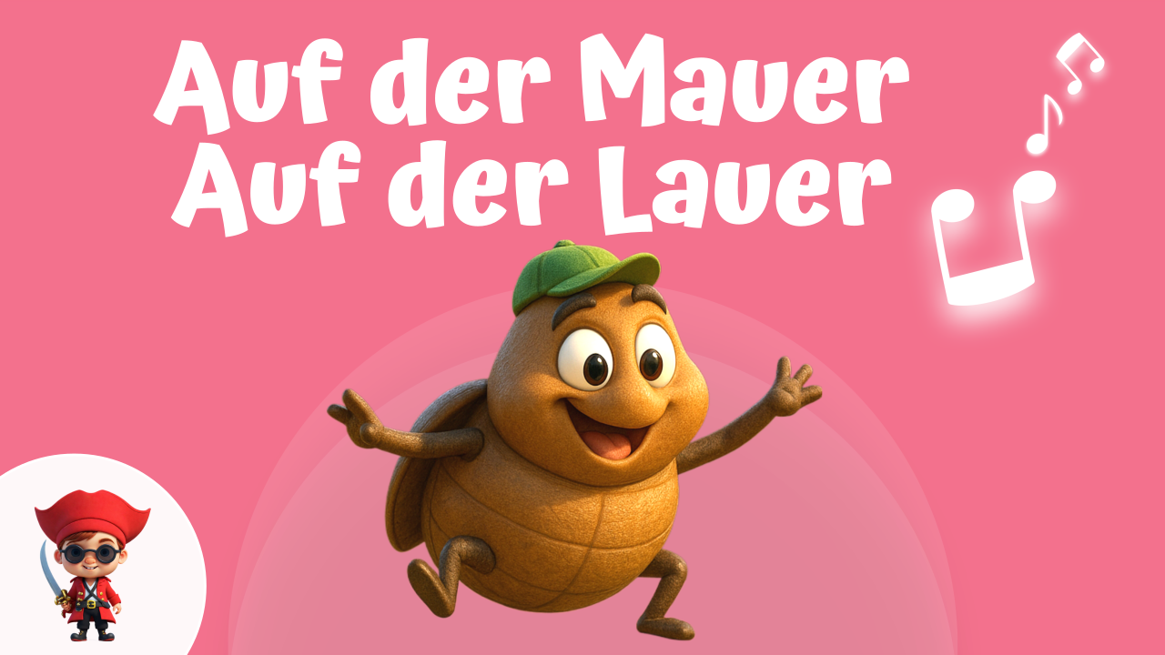 Vorschaubild zum Kinderlied Auf der Mauer, auf der Lauer – Kinderlied