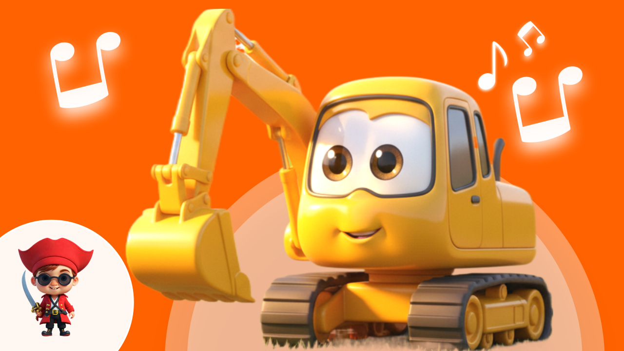Vorschaubild zum Kinderlied Bagger Bodo – Gelb, Stark & Beinhart