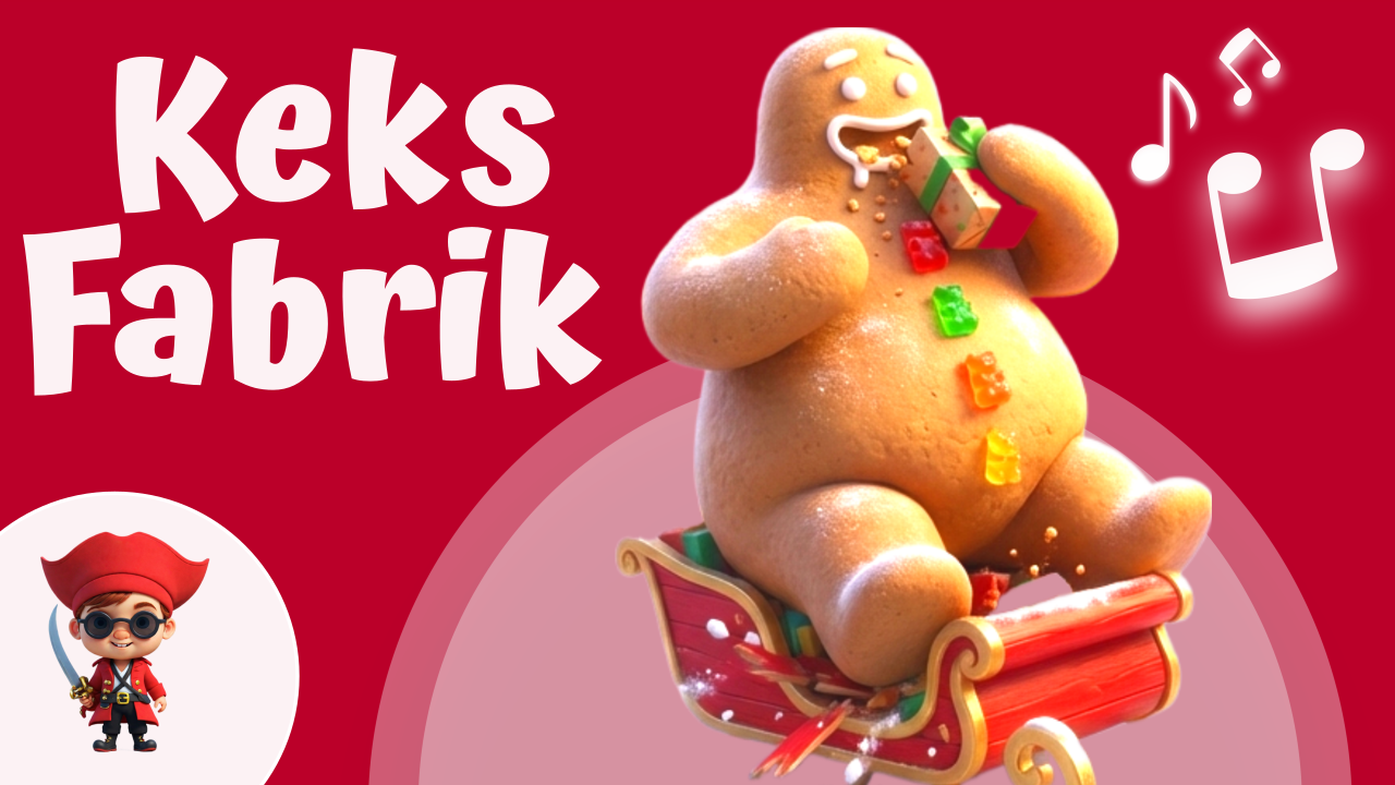 Vorschaubild zum Kinderlied Chaos in der Keksfabrik – Weihnachtslied für Kinder