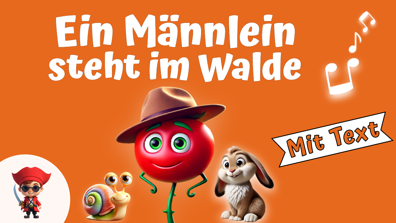 Vorschaubild zum Kinderlied Ein Männlein steht im Walde – Kinderlied