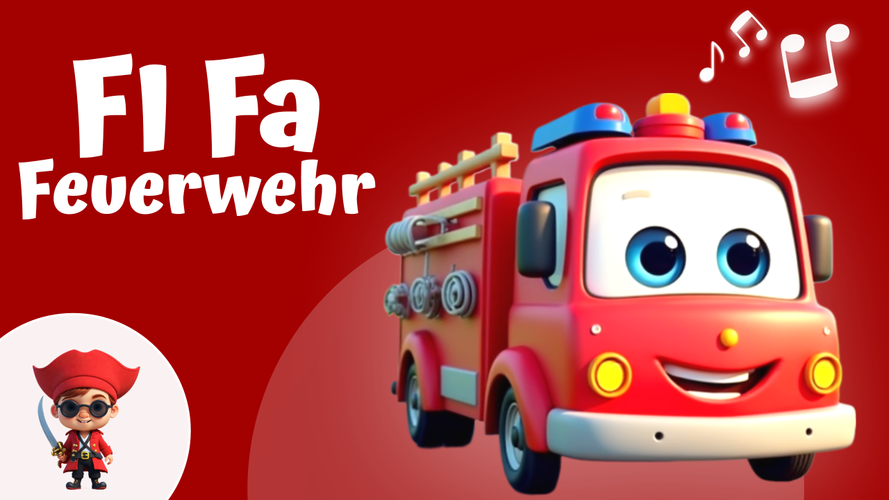 Vorschaubild zum Kinderlied Fi Fa Feuerwehr – Unser Feuerwehr Kinderlied