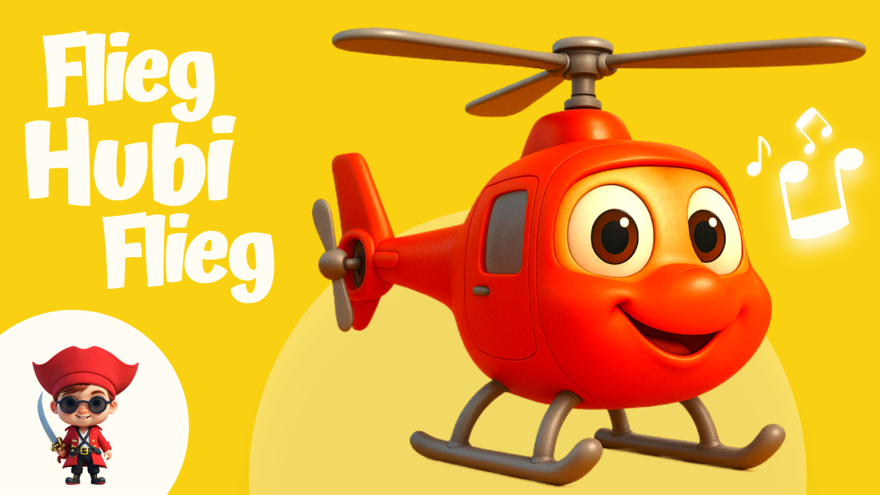 Vorschaubild zum Kinderlied Flieg Hubi flieg – Hubschrauber Kinderlied
