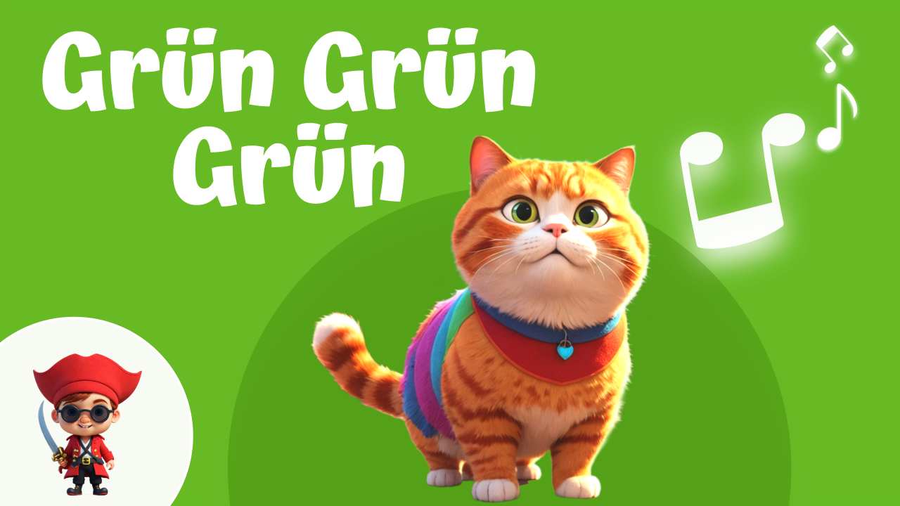 Vorschaubild zum Kinderlied Grün Grün Grün sind alle meine Kleider – Kinderlied