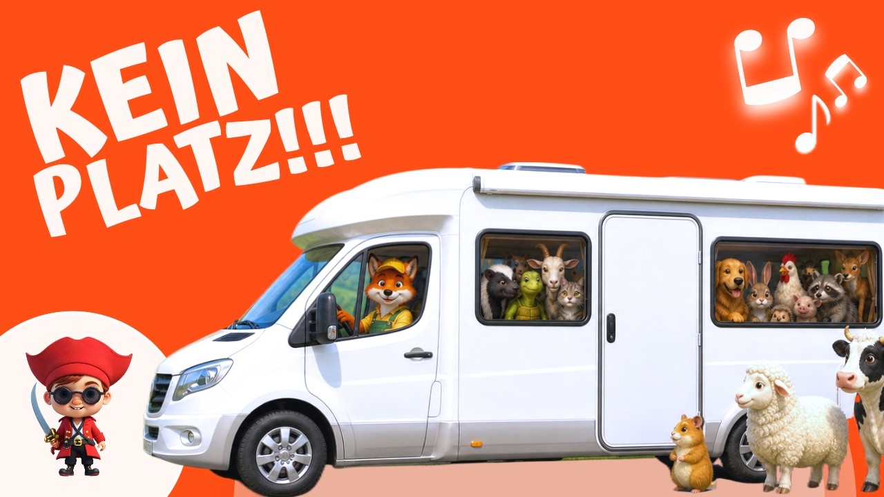 Mein Wohnmobil ist voll – lustiges Wohnmobil- und Fahrzeuglied für Kinder