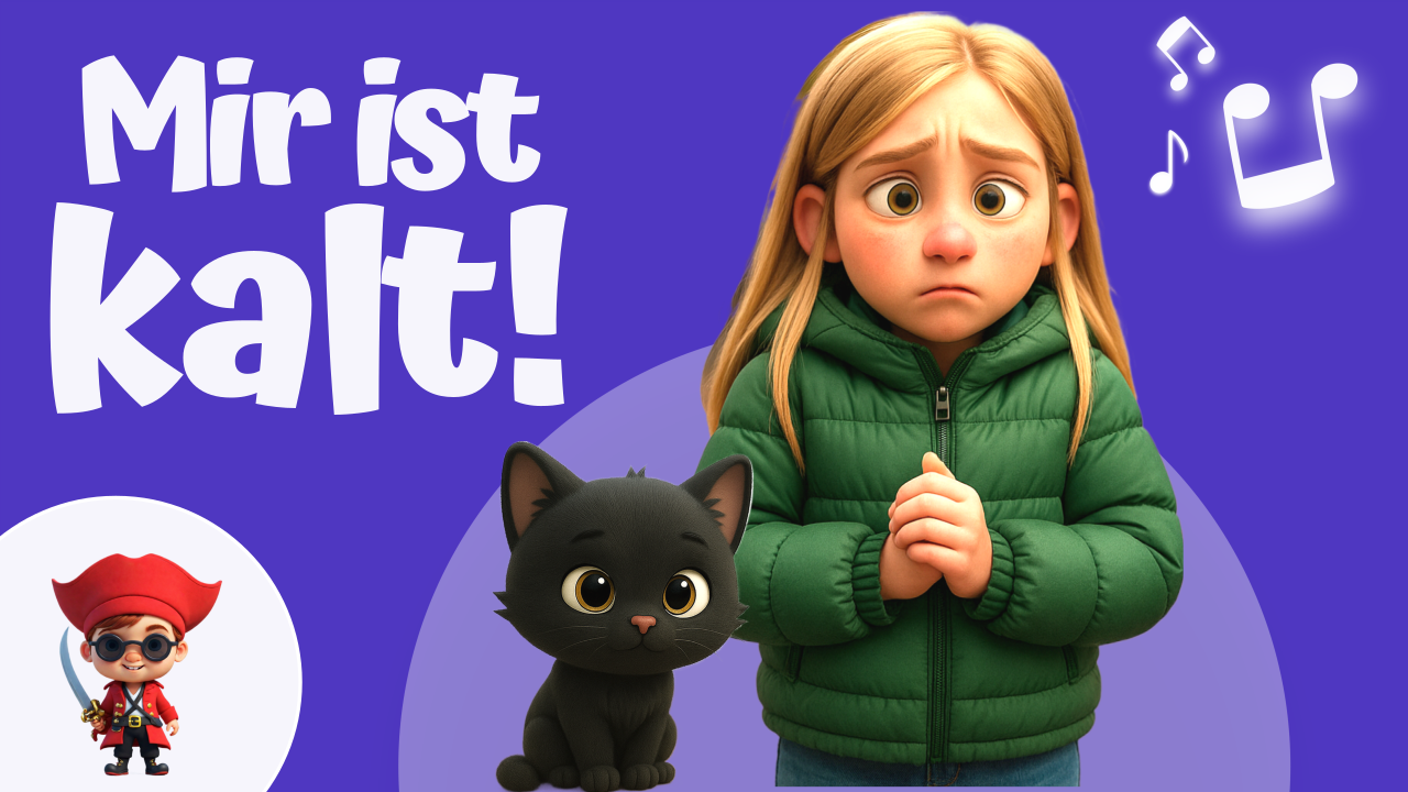 Vorschaubild zum Kinderlied Mir ist kalt – Nase kalt, Ohren kalt – Winter Bewegungslied