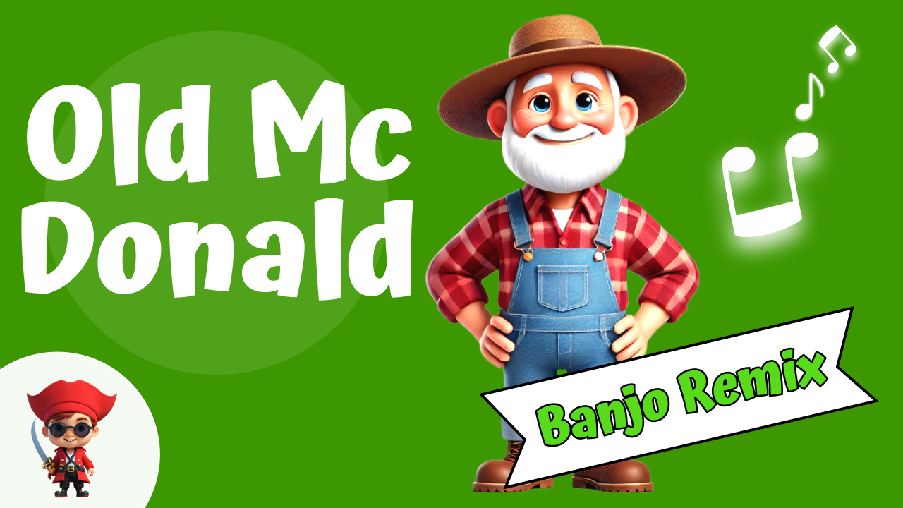 Vorschaubild zum Kinderlied Old MacDonald – Banjo Remix – Kinderlied
