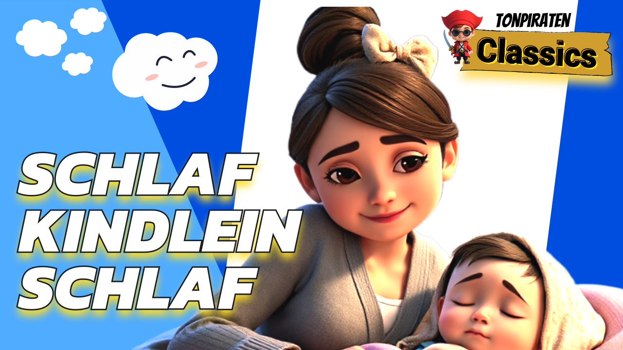 Illustration zum Schlaflied Schlaf, Kindlein, schlaf