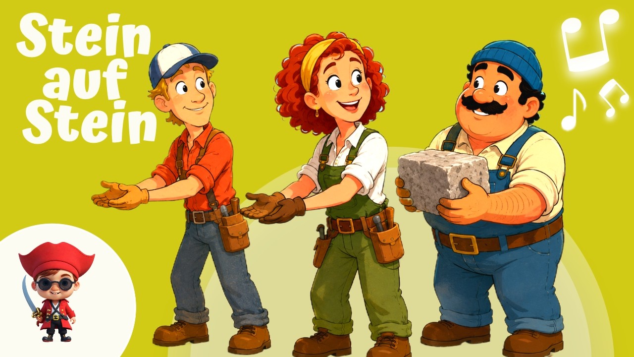 Wer will fleißige Handwerker sehen – Kinderlied mit Handwerkern auf der Baustelle